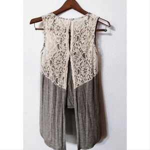 Ya Los Angeles open back high-low tank top